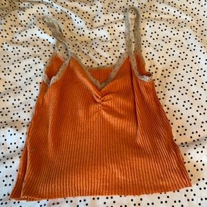 Cropped orange cami